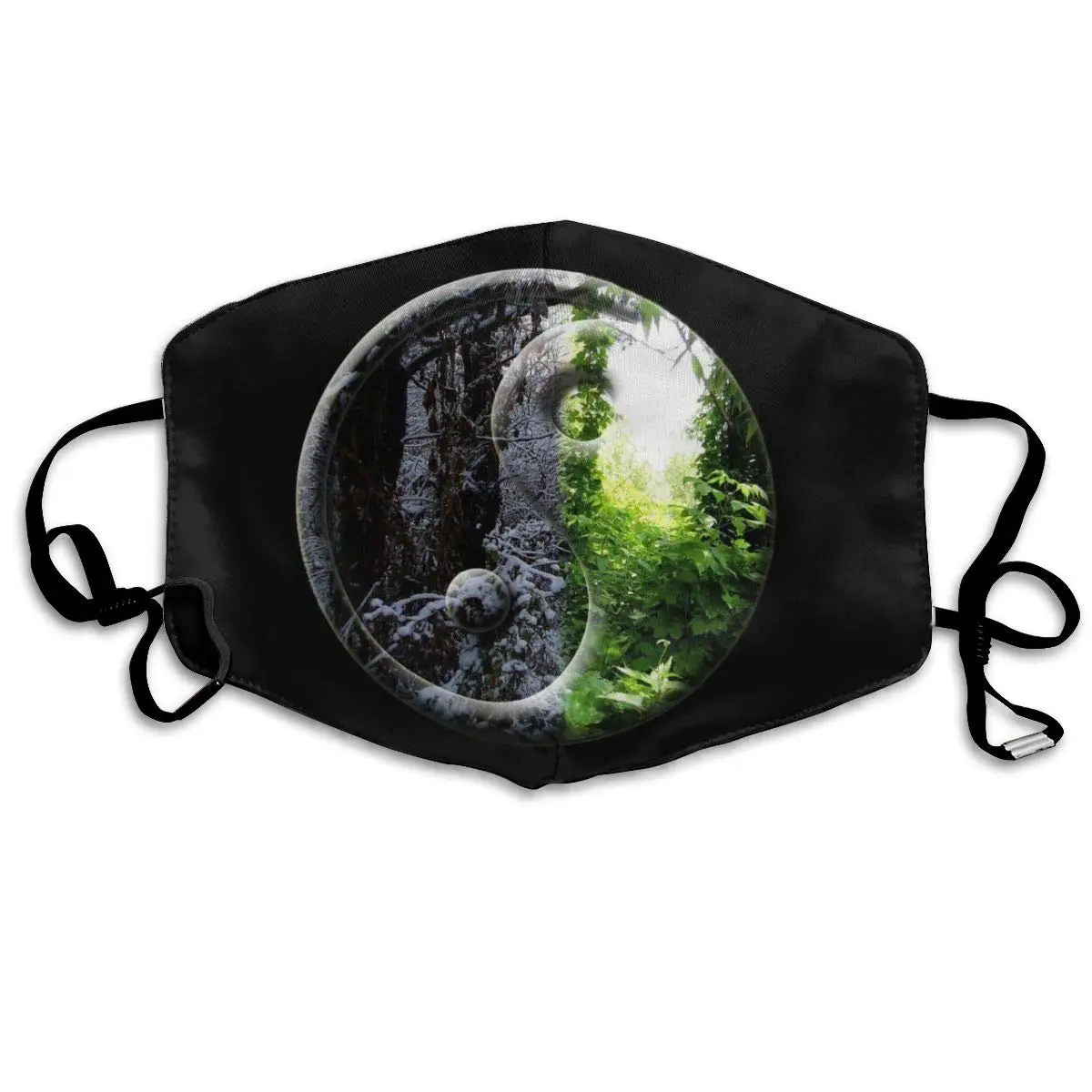 

Best Warm Windproof Mask - Comfy with Adjustable Ear Loops Face Masks -Washable Reusable Mouth Masks for Men Women Yin Yang Zen