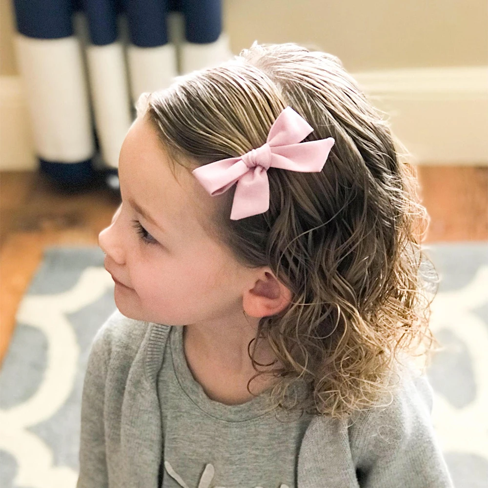 2 шт./компл. милые заколки для волос с цветочным принтом девочек бантики