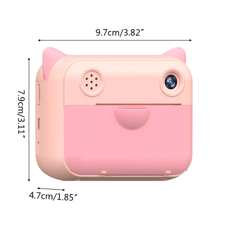 

Kids Instant Print Camera Polaroid Toys Children Digital Thermal Printing Camera with Print Paper Toddler Video Recorder