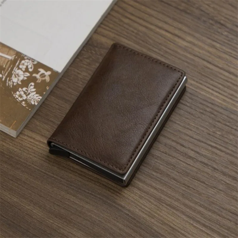 Умный кошелек для мужчин и женщин кредитница модный бумажник из алюминиевого
