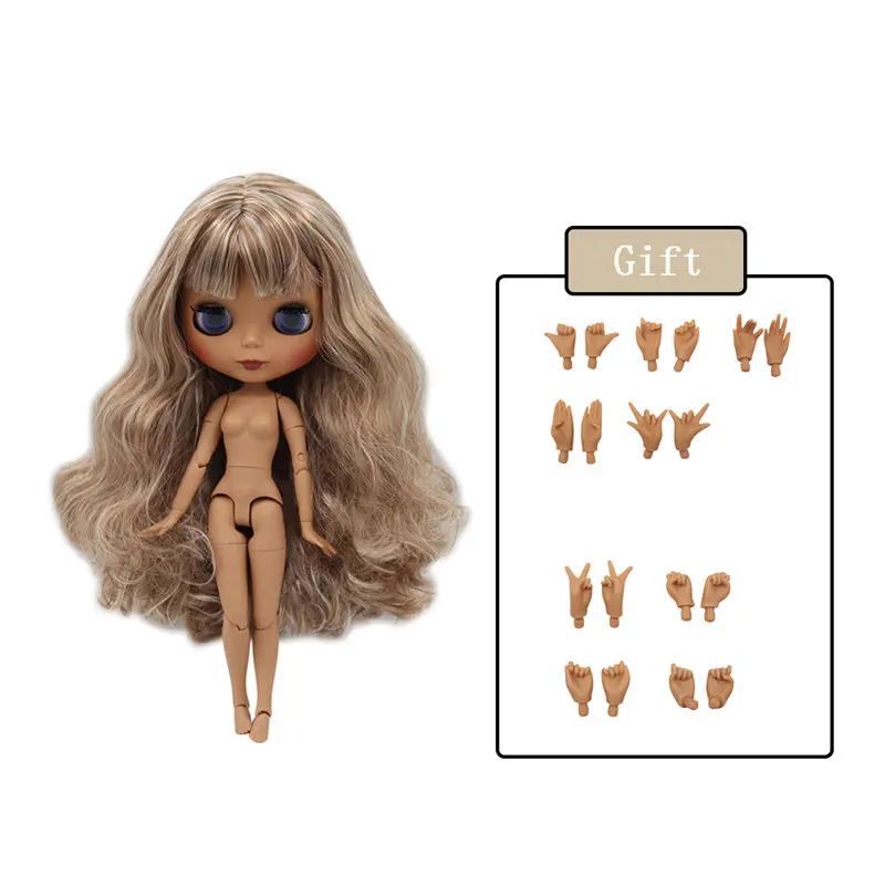 matte face 3409158 Ледяная фабрика Blyth кукла Обнаженная соединение тела с ручной набор A& B 1/6 BJD Модная Кукла подходит diy Макияж Специальная цена - Цвет: matte face 3409158
