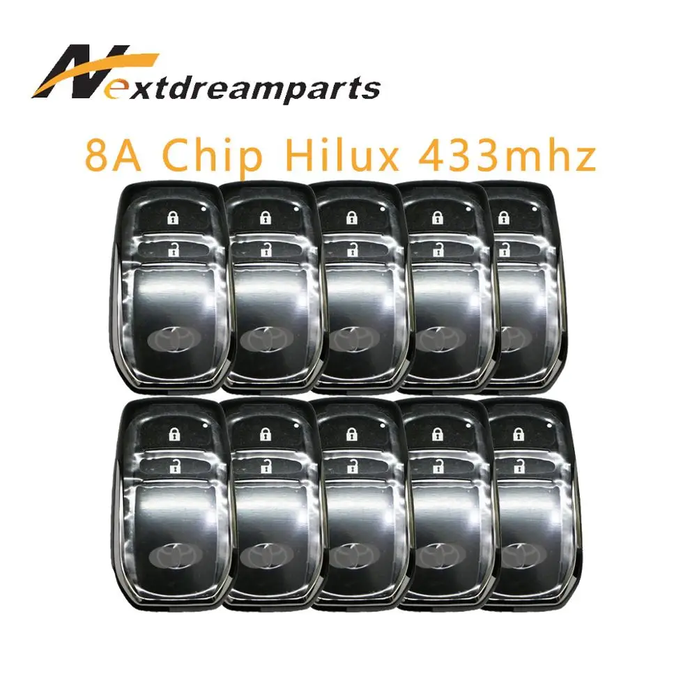 Автомобильный ключ для Toyota Hilux 433 МГц 2 кнопки FCCID BM1EW 89904-0K051