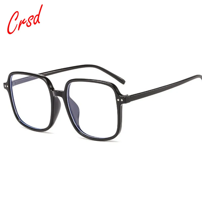 

CRSD 2020 модные близорукость квадратный большие очки Брендовая Дизайнерская обувь с защитой от УФ-светильник очки компьютерные Линзы для очко...