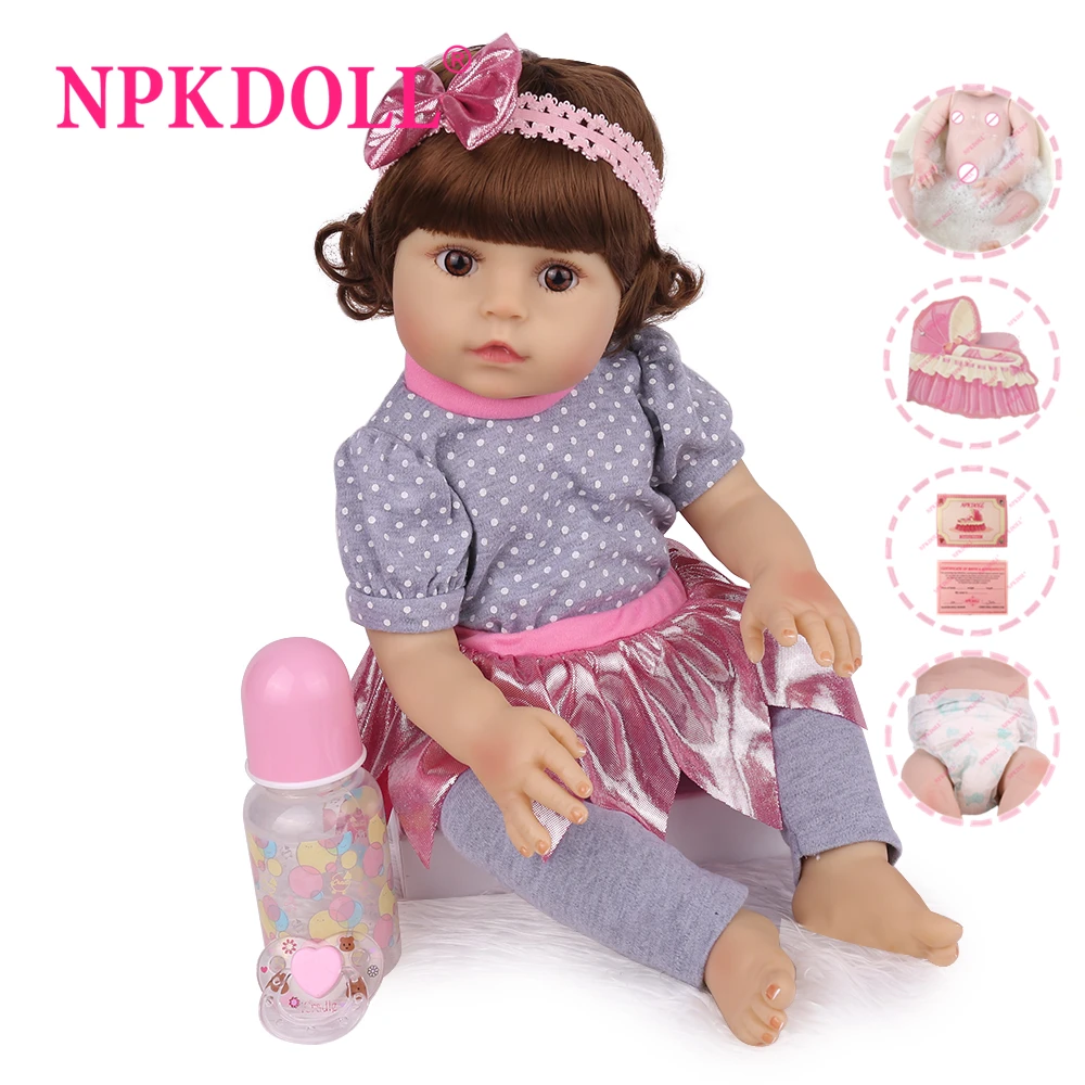 NPKDOLL реборн куклы игрушки для девочек полностью виниловые реалистичные детей