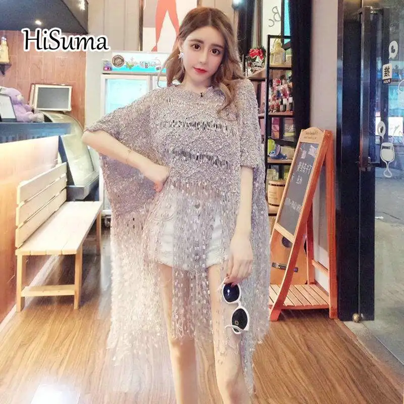 2020 на осень-зиму Новый женский перо кисточкой с рукавами летучая мышь