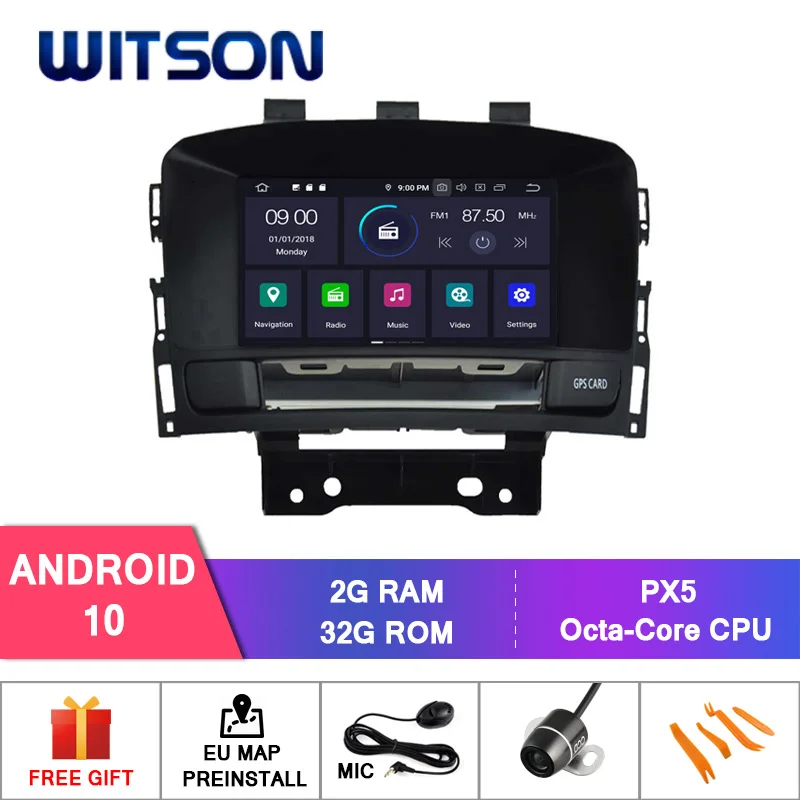 Автомагнитола WITSON PX5 мультимедийный проигрыватель с Android 10 радио DVD GPS для Opel Astra J