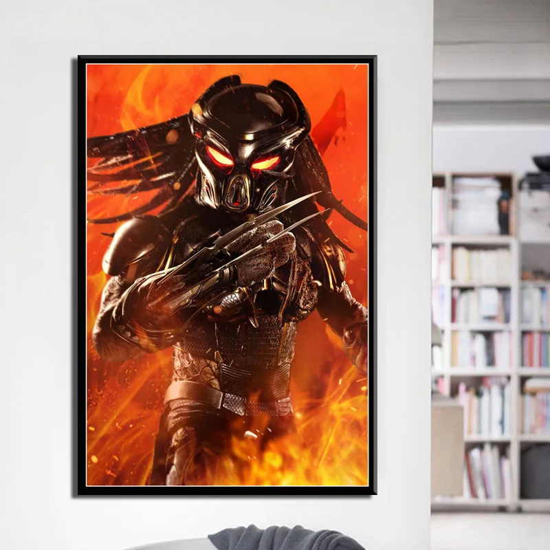 Горячий классический фильм ужасов Хищник Качественная живопись на холсте постер искусства для дома, декорирования комнаты, живой диван, стена, изображение A1297 on.