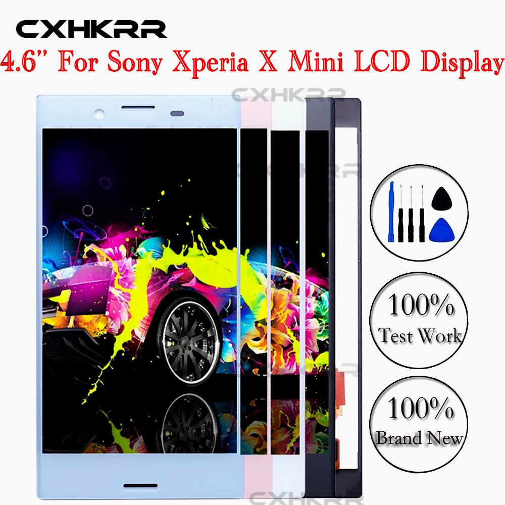 

100% протестированный 4,6 "ЖК-дисплей для Sony Xperia X Compact F5321, сенсорный экран, дигитайзер в сборе, Замена для Sony X mini LCD