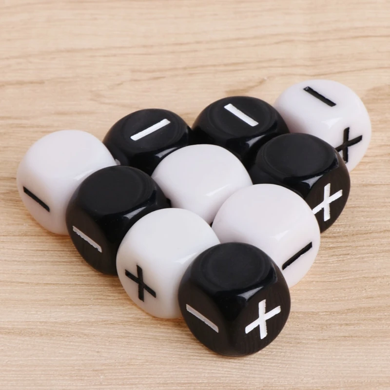 

10pcs 15mm Multicolor Acrylic Cube Dice Beads Six Sides Portable Table Games Toy