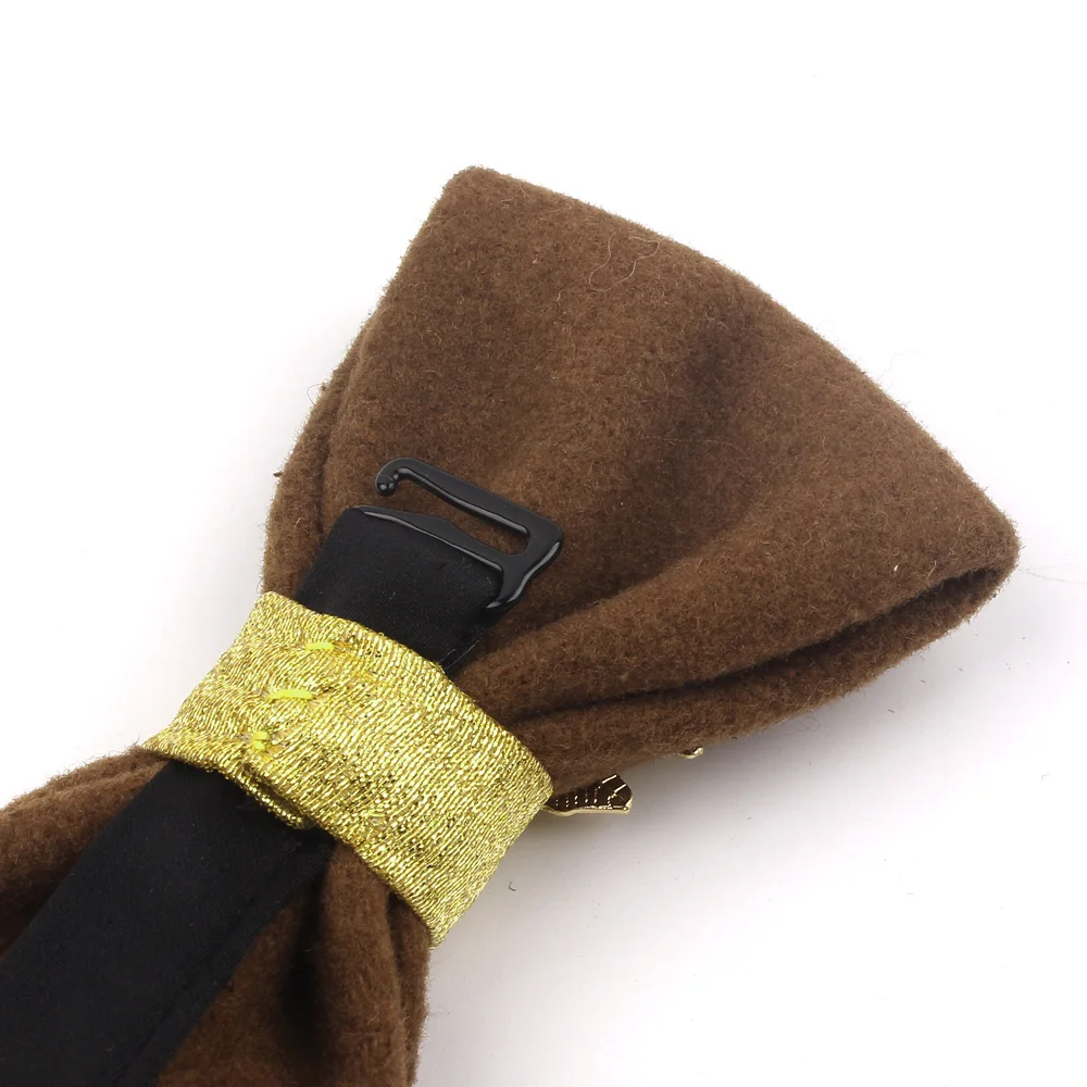 Металлическое украшение мужской галстук-бабочка Повседневный однотонный для