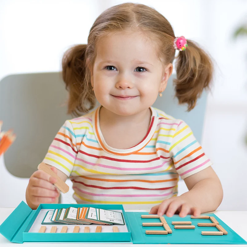 

Magnetic Ice Cream Stick Montessori Early Education Children's Thinking Logic Training Geometric Space Construction Brain Game