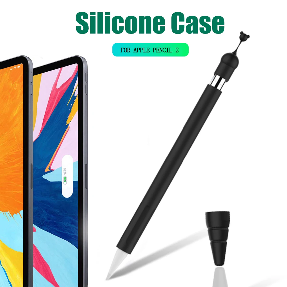 

Cartoon Cute Panda Head Protective Case Sleeve Silicone Shockproof Pencil Cover for Apple Pencil 1