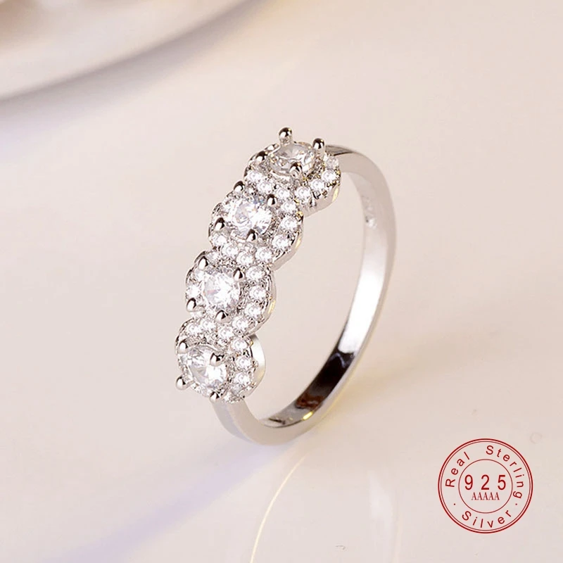 Классический серебристый цвет высококачественные круглые прозрачные 0.75ct