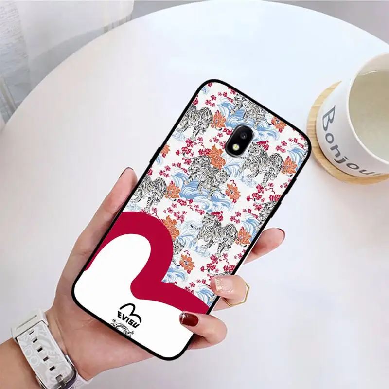 

Japanese Clothing Evissu Phone Case For Samsung Galaxy J200 J2 Prime J2 Pro J6 2018 J250 J4 Plus J415 J5 Prime J7 J737 J710 J7