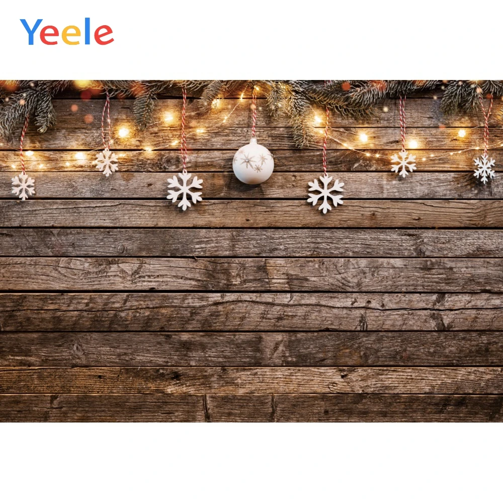 

Фон для фотографий Yeele деревянный светсветильник Рождественский фон для съемки Зимний снег снеговик подарок для новорожденных