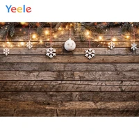 yeele wood light christmas backgrounds for photography winter snow snowman gift baby newborn portrait photo backdrop photocall