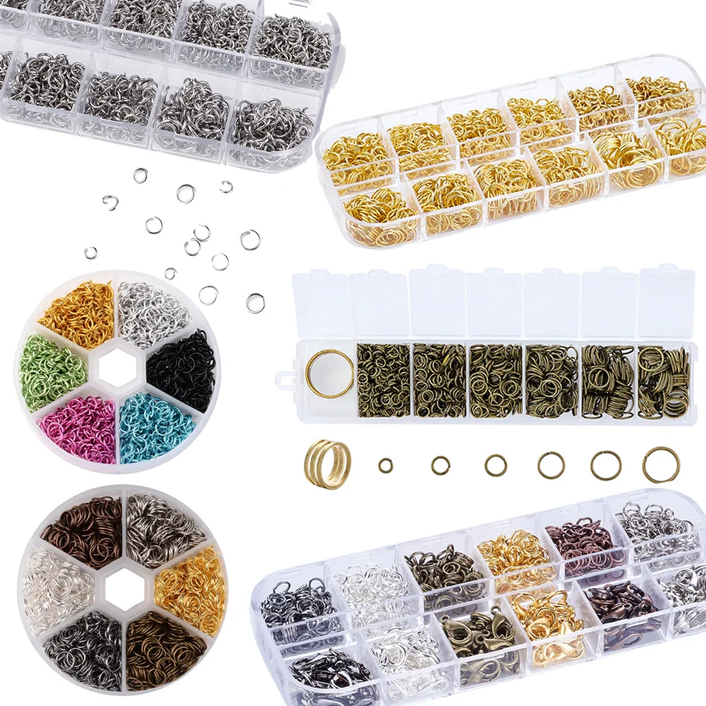 

Mixed Metal Material Open Jump Rings For Jewelry DIY Making 4~6mm in diameter;0.7~0.8mm thick;2.6~4.4mm inner diameter F60