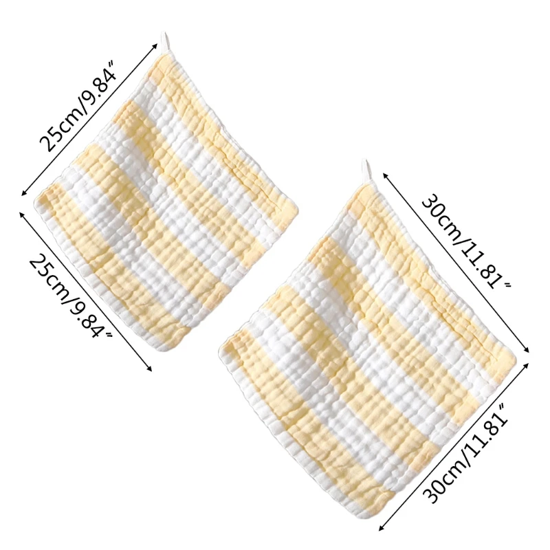 

157E 4 Pcs/Set Baby Infants Feeding Bibs Absorbent Soft Cotton Burp Cloth Toddler Saliva Towel Handkerchief Scarf Washcloth