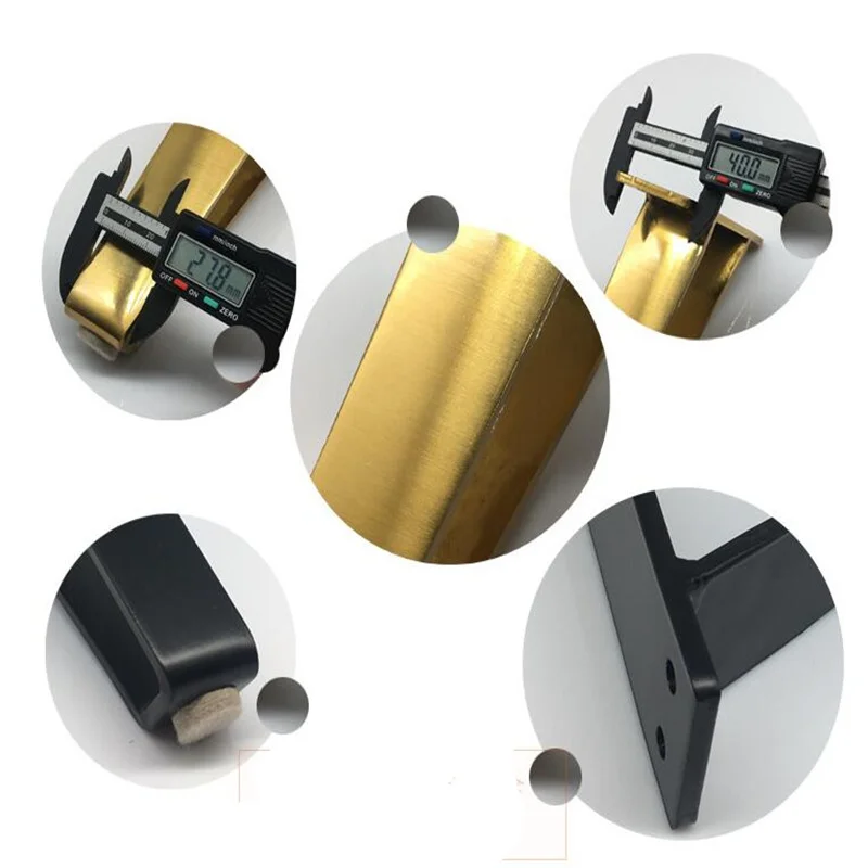 U-образная Золотая шпилька ножка стола защита кронштейна 18 см твердая железная