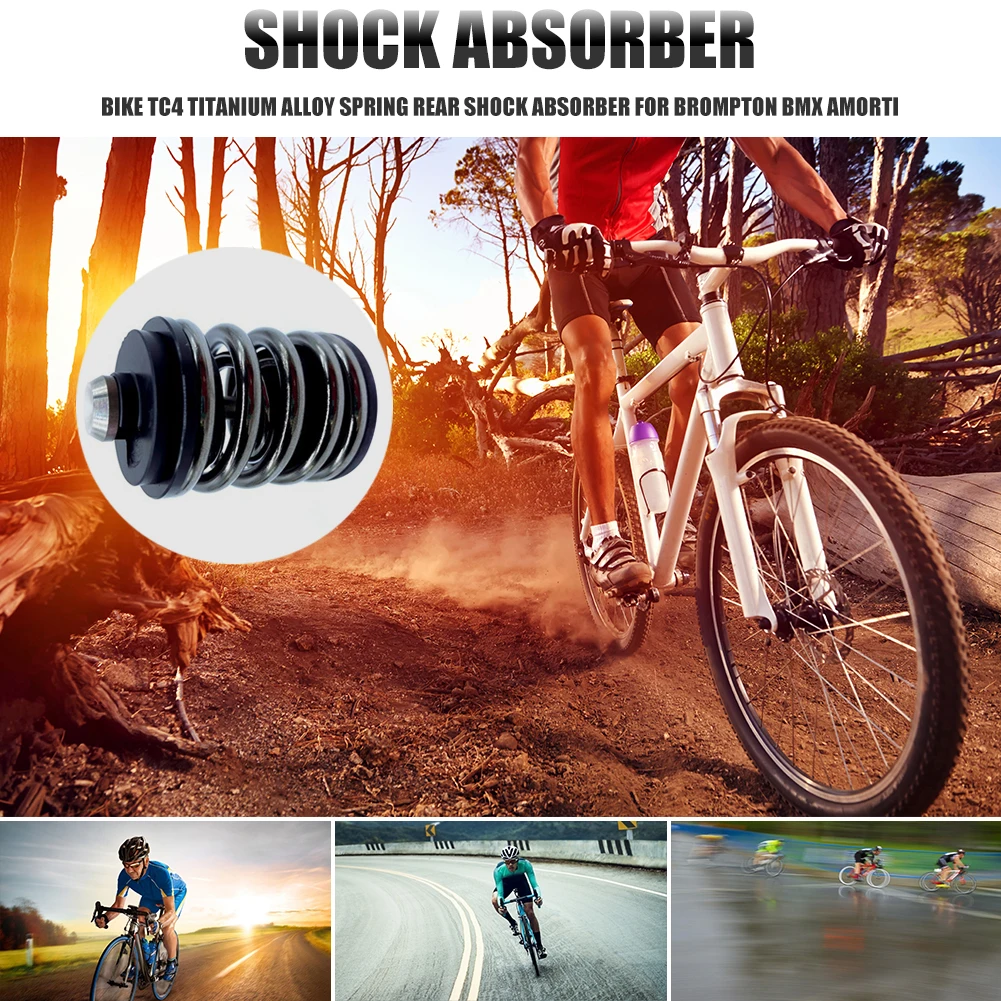 

Bike Titanium Alloy Spring Rear Shock Absorber for Brompton Amortizer Bicycle Parts