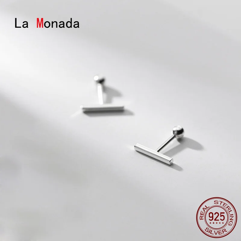 

La Monada Stud Earrings For Women Silver 925 Minimalist Stick Geometry Fine Women Earrings In Jewelry Stud Earrings 925 Silver
