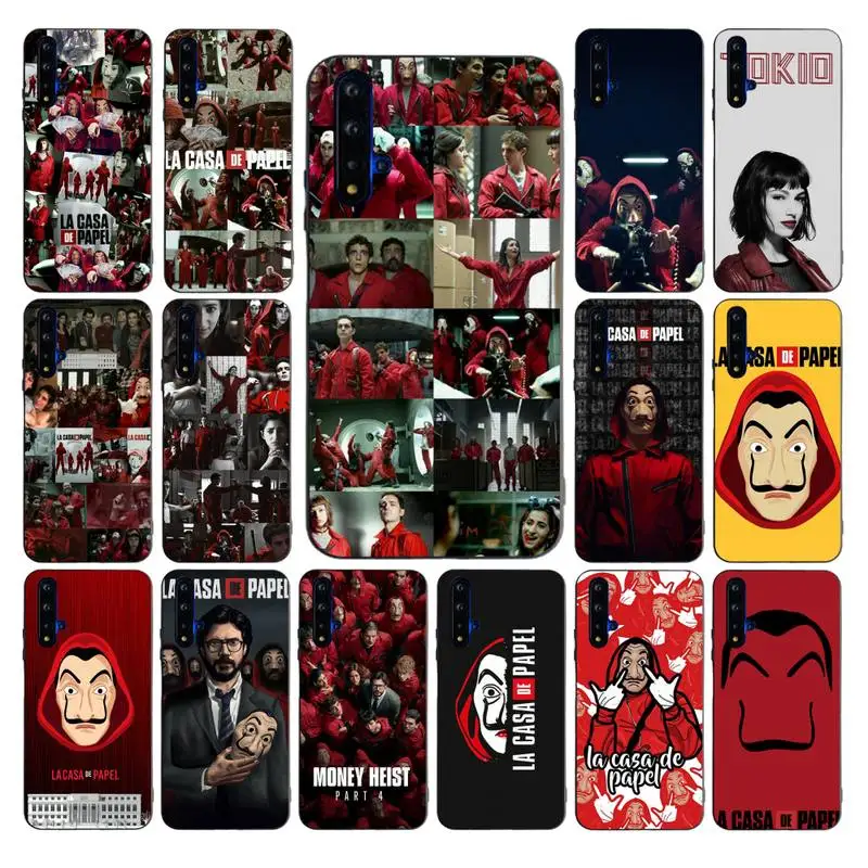 

YNDFCNB Spain TV Money Heist House Paper La Casa de papel Phone Case for Huawei Mate 20 10 9 40 30 lite pro X Nova 2 3i 7se