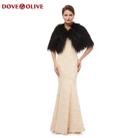 black bolero women faux fur stole shrug 2020 high quality cloaks fur bolero coat bridal capes winter wedding jacket fur capas