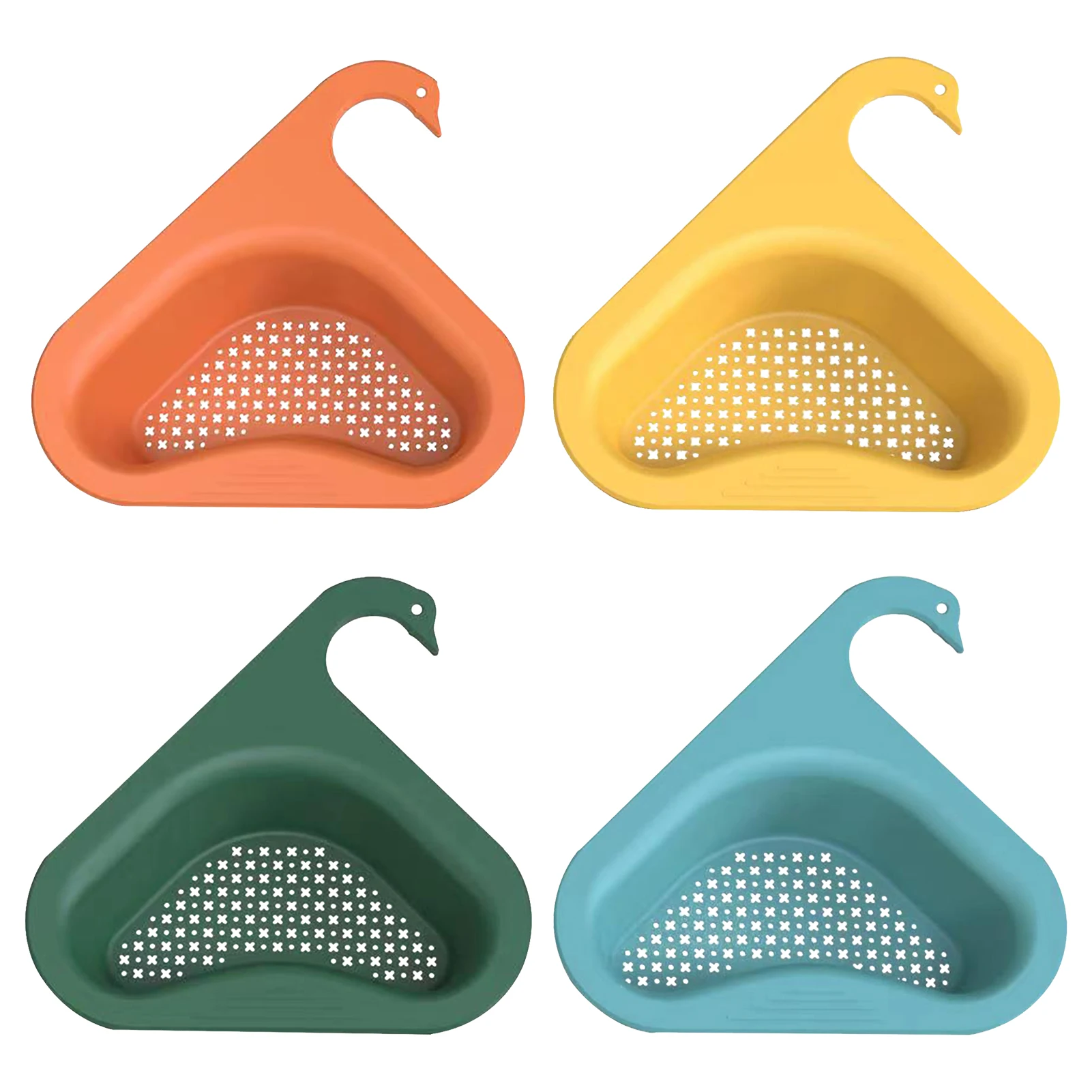 

Sink Strainer Fruit Vegetable Drainer Basket Kitchen Waste Filter Basket Strainer Basket Triangle Storage Rack Kitchen Shelf