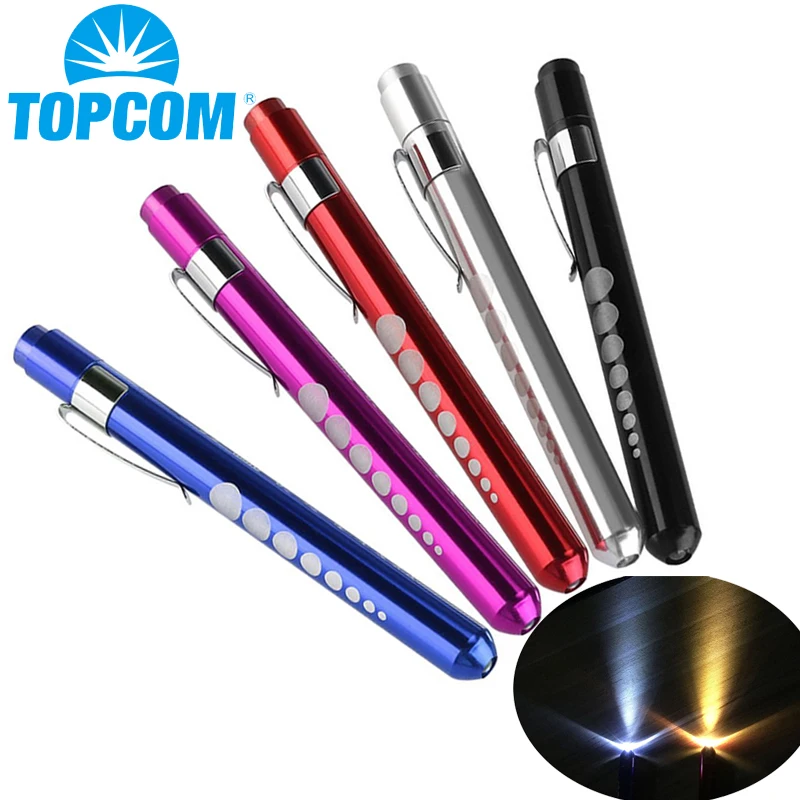 TOPCOM Медсестра Карманный Penlight Врач Ручка свет Аварийный Желтый Луч