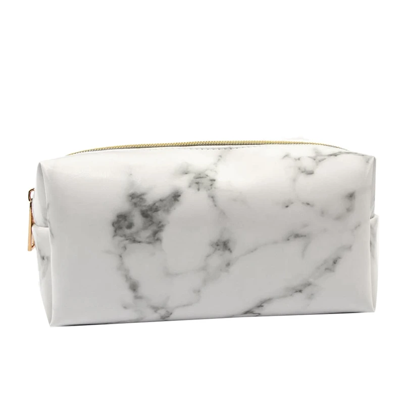 

3 Pack Marble Makeup Bag Set Portable Toiletry Pouch Bag Waterproof Organizer Case Storage Makeup Brushes Bag for Women Girls