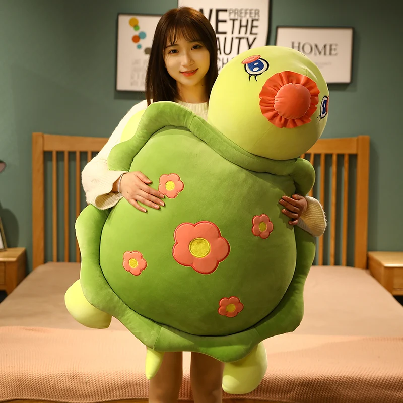 

40-80 Soft Down Cotton Stuffed Baby Turtle Plush Doll Creative Home Seat Cushion Comfortable Floor Cushion Cartoon anime Plush T