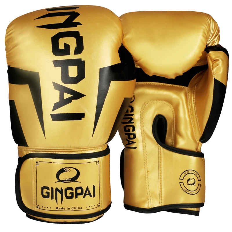 HIGH Quality Adults Women/Men Boxing Gloves Leather MMA Muay Thai Boxe De Luva Mitts Sanda Equipments8 10 12 6OZ Boks