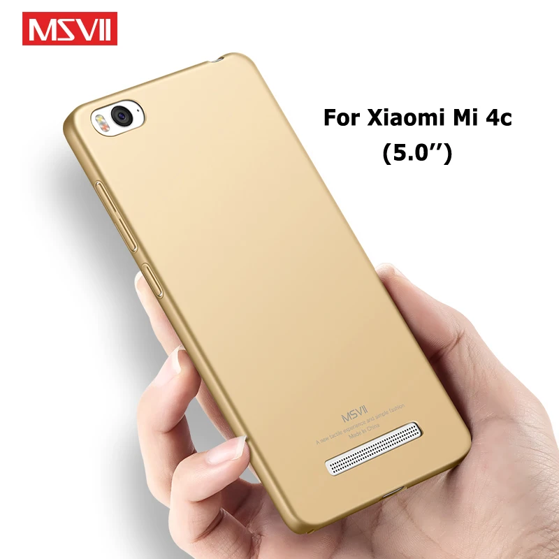 For Xiaomi Mi4C Case Cover Msvii Slim Frosted Cases Mi 4C Mi4i 4i Xiomi PC 4 Mi4 M4 |