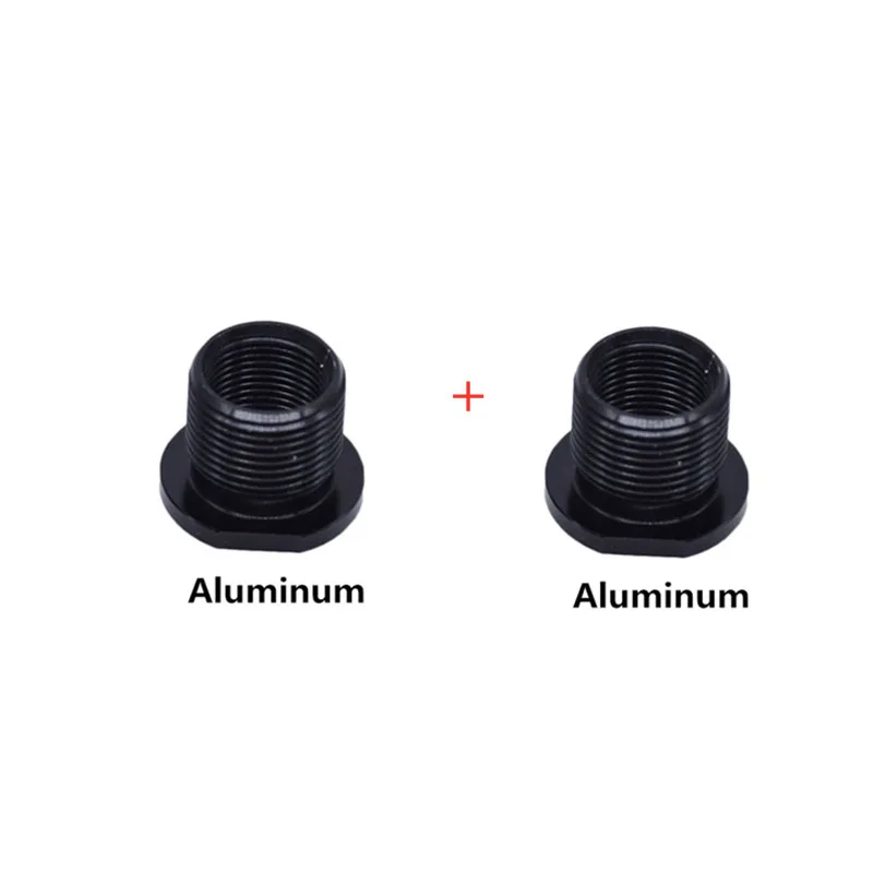 

2Pcs Barrel Thread Adapter 5.56 to .308 1/2-28 to 5/8-24 For Muzzle Brake, Black Oxide Finish, Stainless Steel/Aluminum