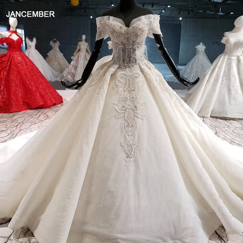 HTL1014 свадебное платье с открытыми плечами Ливан сердечко корсет бусинами