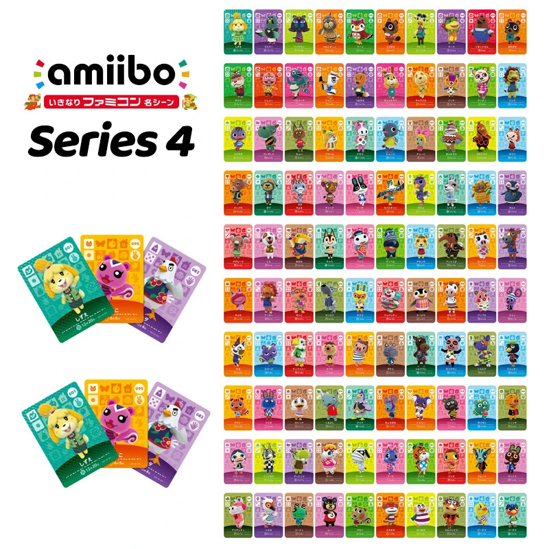 Animal Crossing Amiibo Card Cards Series 1/2/3/4 Work for NS Games（001 to 400）Amiibo Locks Nfc seeds |