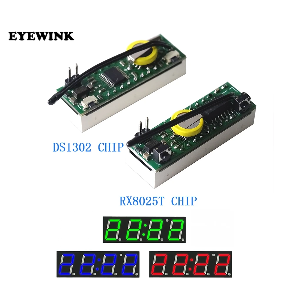Цифровые часы 3 в 1 LED DS1302 RX8025T модуль напряжения температуры