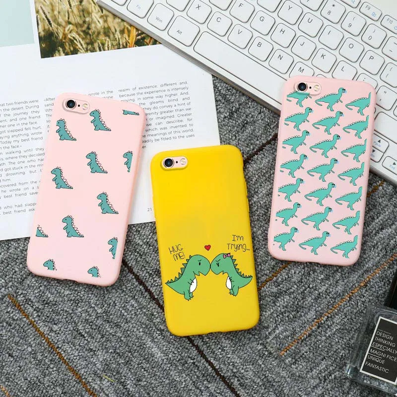 Динозавр конфеты телефон чехол для iPhone 11 Pro Max силиконовый ТПУ бампер SE 2020 XR 7 8 6 6s
