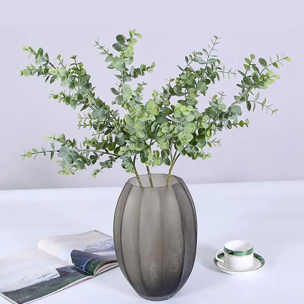 

Artificial Eucalyptus Lifelike Exquisite Plastic Vivid Non-fading Simulation Plant Desktop Decor for Home Balcony Fake PlantsÂ