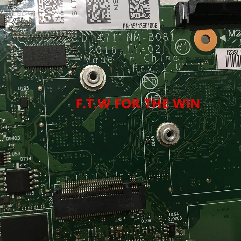Verkaufen 01ER068 MB FÜR Para Lenovo Laptop Motherboard T470s CPU I7-7600 NM-B081 100% Probado