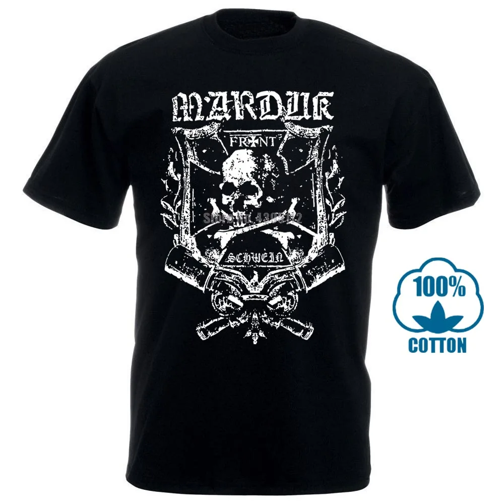 Футболка новый бренд Marduk Frontschwein Shield Shirt S M L Xl Xxl черная металлическая футболка