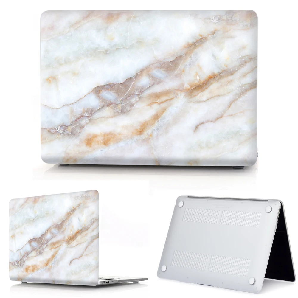 S10 Мраморный Жесткий Чехол для ноутбука Macbook Touch ID Air 13 Pro retina 12 13 15 сенсорный экран для Macbook Air 13+ чехол для клавиатуры - Цвет: S10