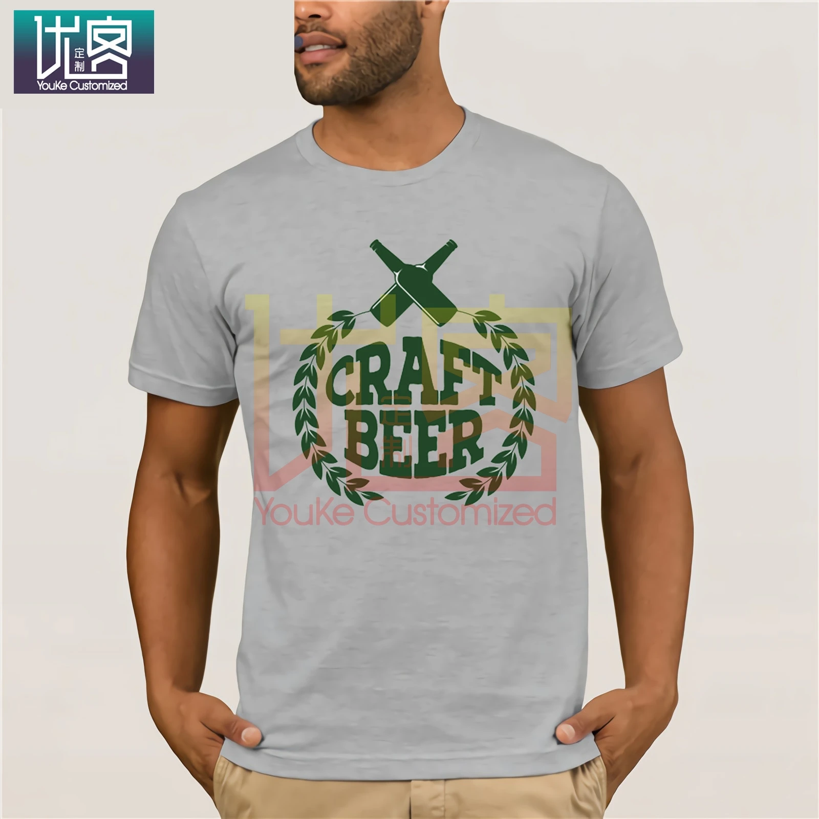 Metal t shirts Hops Beer Craft Bottles Logo microbrew Home Brew IPA Pale Ale Graphic customized shirt | Мужская одежда