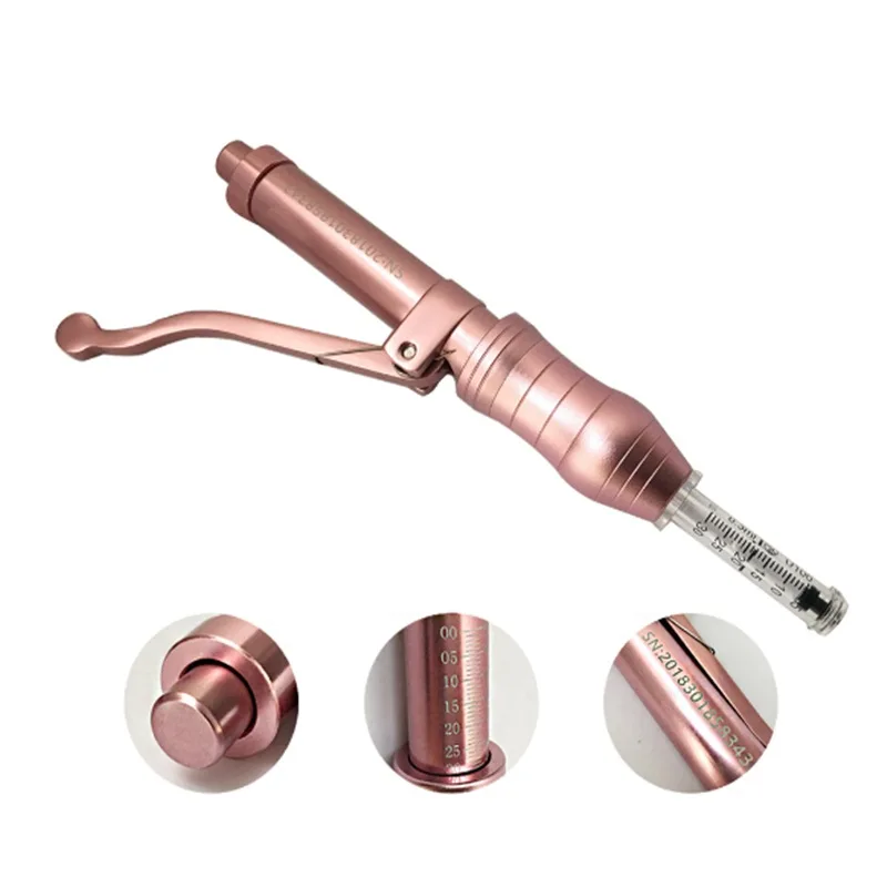 Инструмент для омоложения кожи против морщин 3 мл розовая гиалуроновая ручка