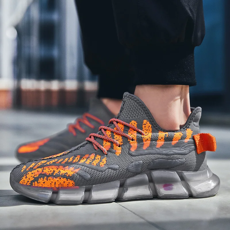 

39 мужские повседневные спортивные кроссовки; Модные вязаные повседневные кроссовки; zapatos; sapatos Sneaker de 2020 mesh s black on