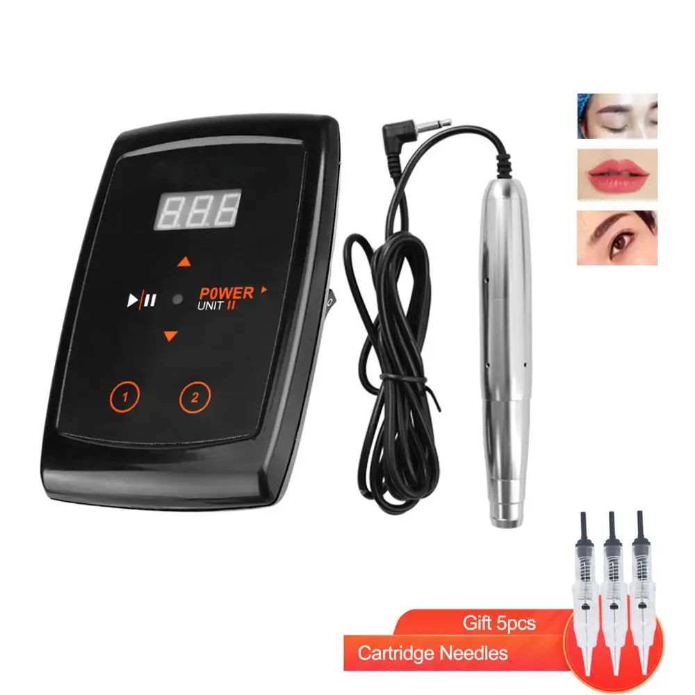 Набор питания для перманентного макияжа профессиональный источник с ЖК дисплеем