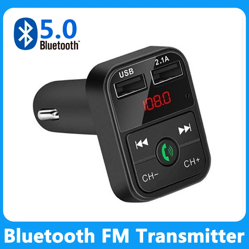 

FM-трансмиттер автомобильный с поддержкой Bluetooth 5,0 и USB-портом