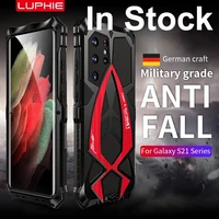 metal 360 full protect armor case for samsung galaxy s21 ultra cover s21 plus funda coque phone rubber gel shockproof shell s21