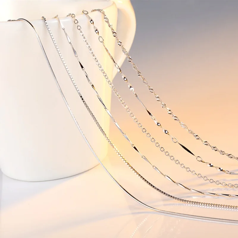 

1 шт., Женская цепочка из нержавеющей стали, серебро 304 пробы