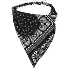 Эластичный Цветочный шарф в стиле бохо с пейсли, бандана, повязка на голову для женщин и девушек, регулируемый тюрбан, повязка на голову, треугольный головной платок